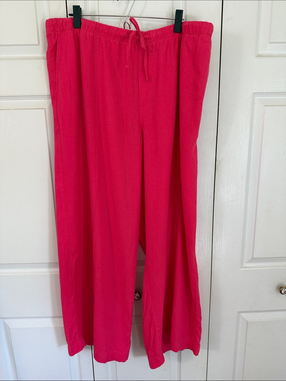 GAP Coral Pink Pull-On Wide-Leg Pants